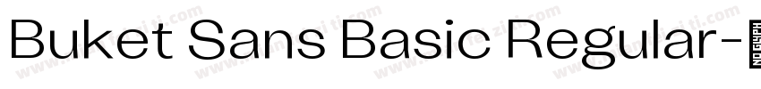 Buket Sans Basic Regular字体转换